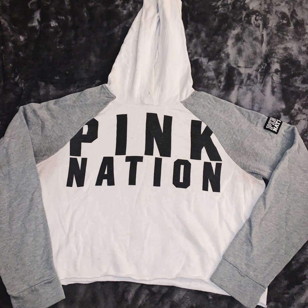 VS Pink Hoodie crop top